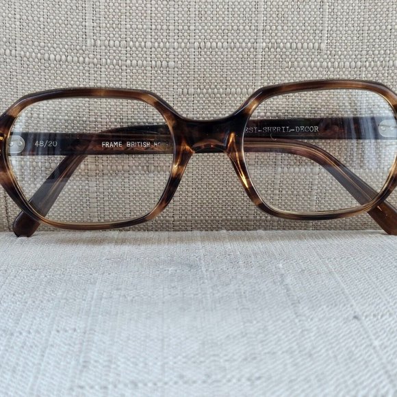 ESI-SHERIL-DECOR Vintage Eyeglasses Frame Women Brown Glasses 48[]20 - Picture 3 of 11